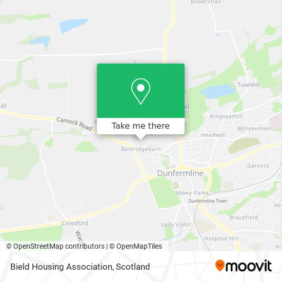 Bield Housing Association map