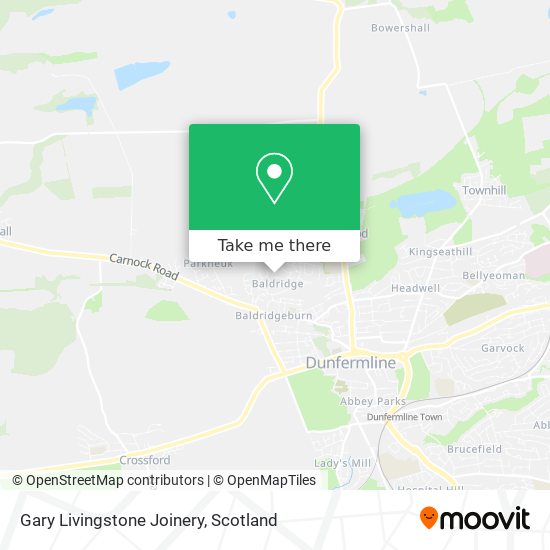 Gary Livingstone Joinery map