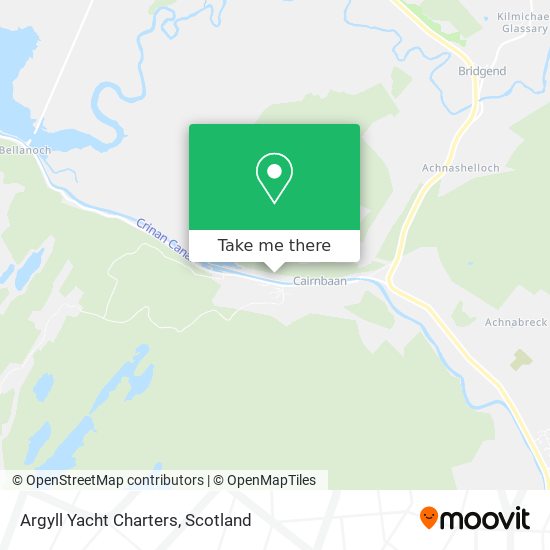 Argyll Yacht Charters map