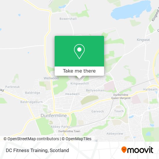 DC Fitness Training map