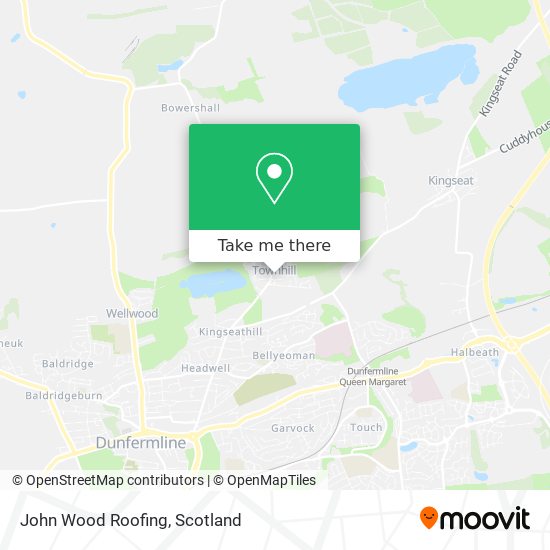 John Wood Roofing map