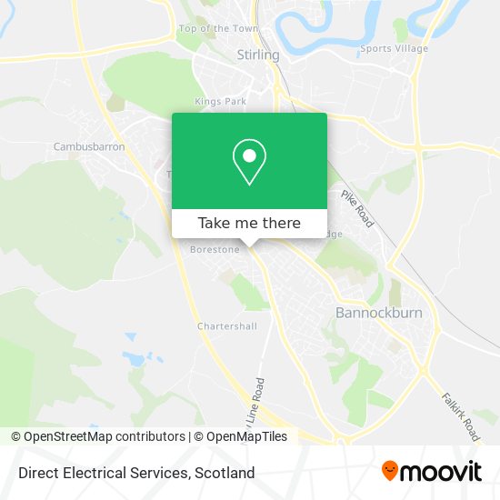 Direct Electrical Services map