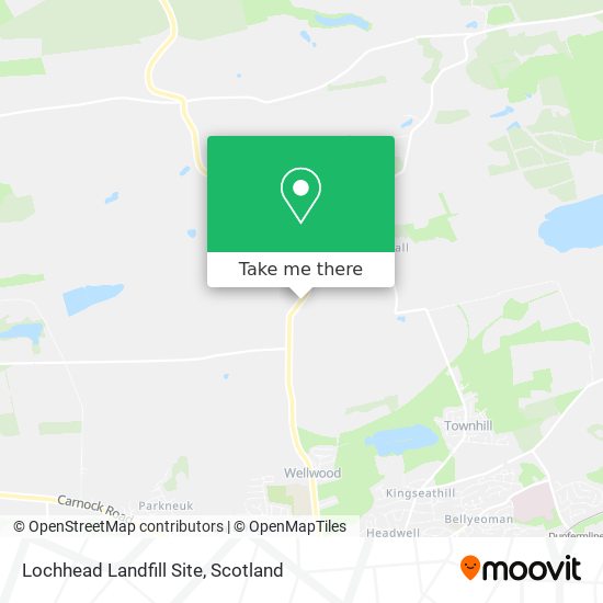 Lochhead Landfill Site map