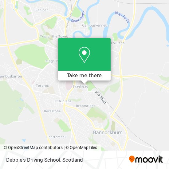 Debbie's Driving School map