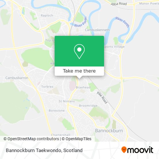 Bannockburn Taekwondo map