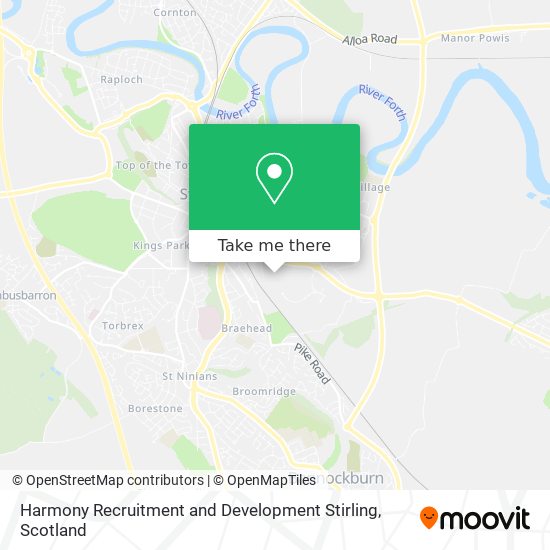 Harmony Recruitment and Development Stirling map