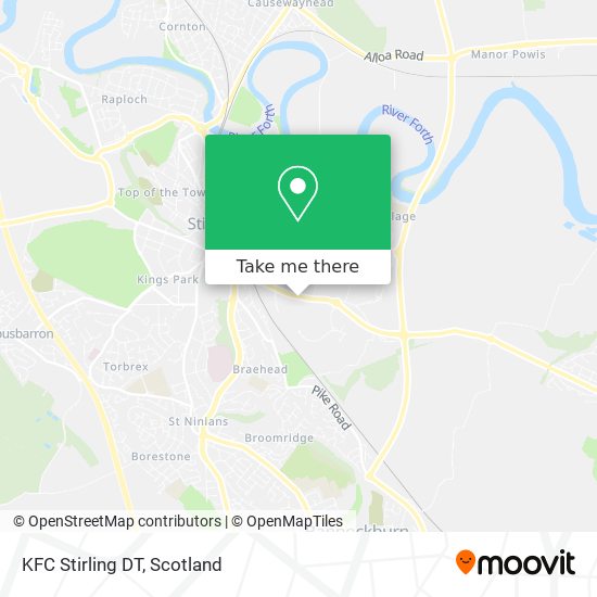 KFC Stirling DT map