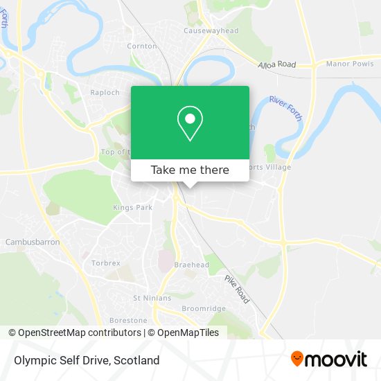 Olympic Self Drive map