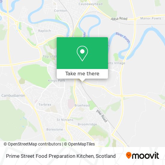 Prime Street Food Preparation Kitchen map