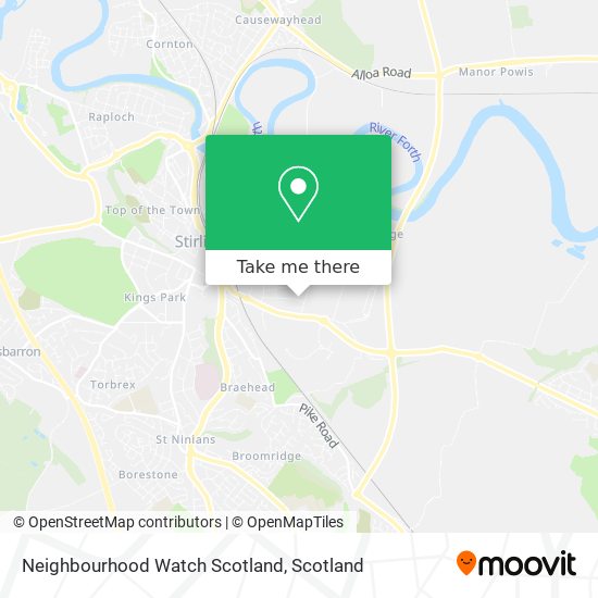 Neighbourhood Watch Scotland map