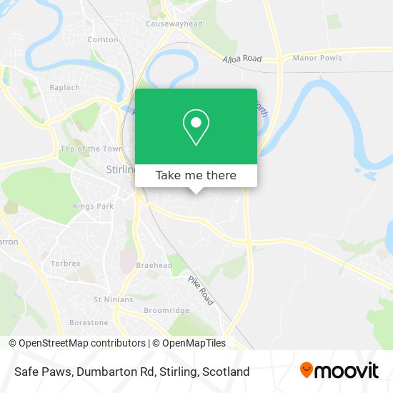 Safe Paws, Dumbarton Rd, Stirling map