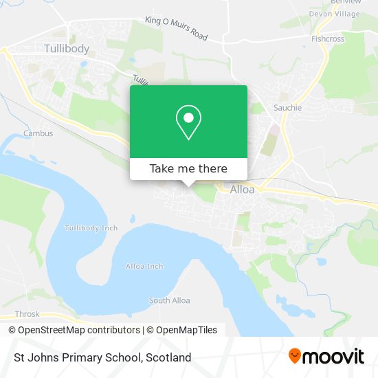 St Johns Primary School map