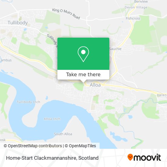 Home-Start Clackmannanshire map