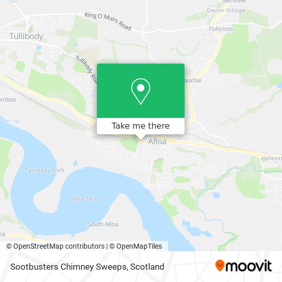 Sootbusters Chimney Sweeps map