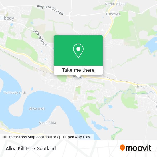 Alloa Kilt Hire map