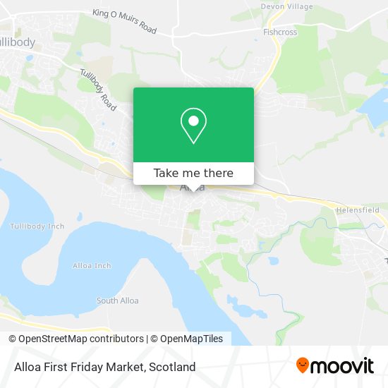 Alloa First Friday Market map