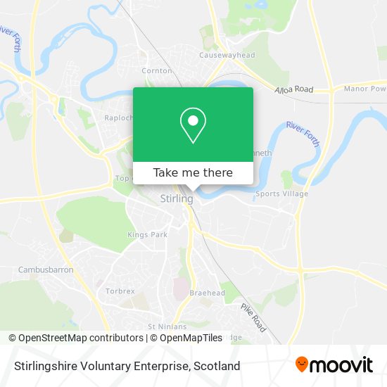 Stirlingshire Voluntary Enterprise map