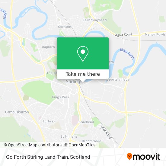 Go Forth Stirling Land Train map