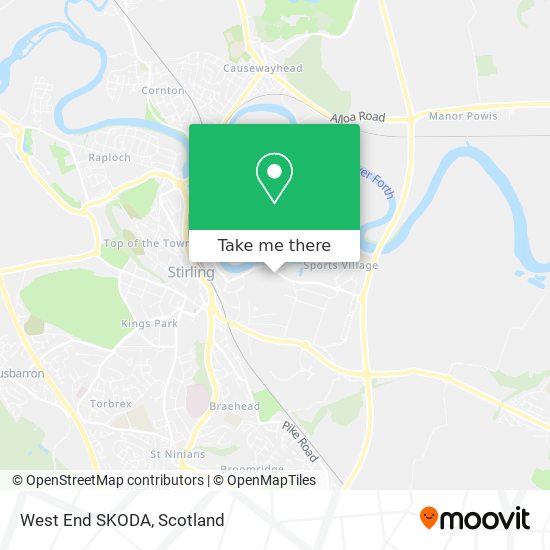 West End SKODA map
