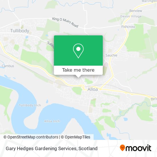 Gary Hedges Gardening Services map