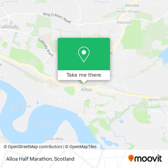 Alloa Half Marathon map