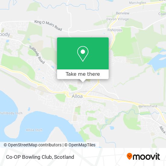 Co-OP Bowling Club map