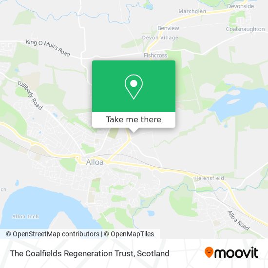 The Coalfields Regeneration Trust map