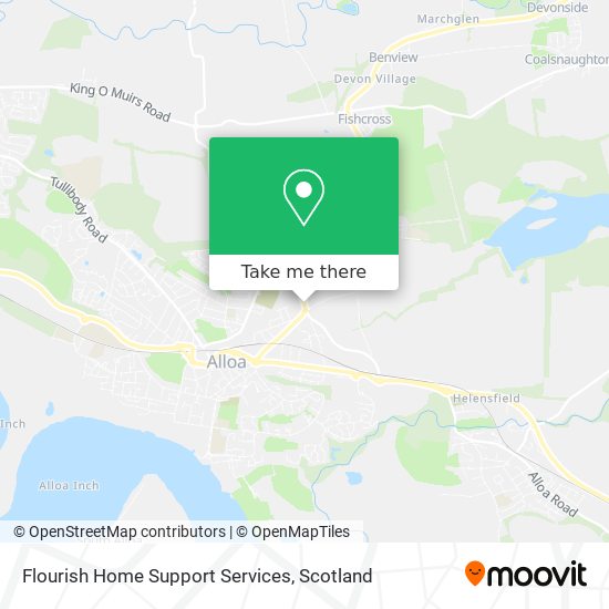 Flourish Home Support Services map