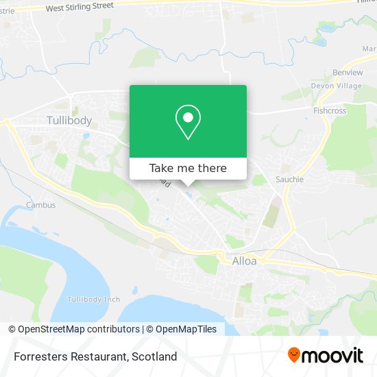 Forresters Restaurant map