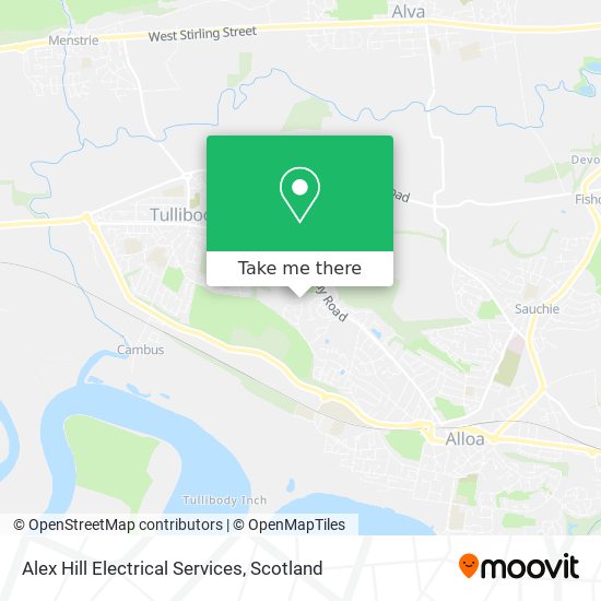 Alex Hill Electrical Services map