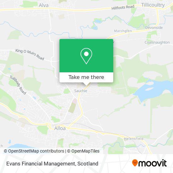 Evans Financial Management map