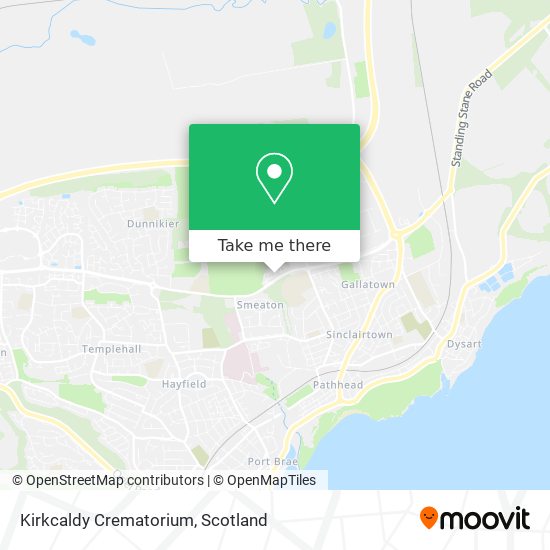 Kirkcaldy Crematorium map