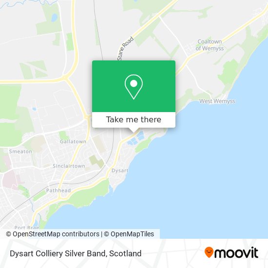 Dysart Colliery Silver Band map