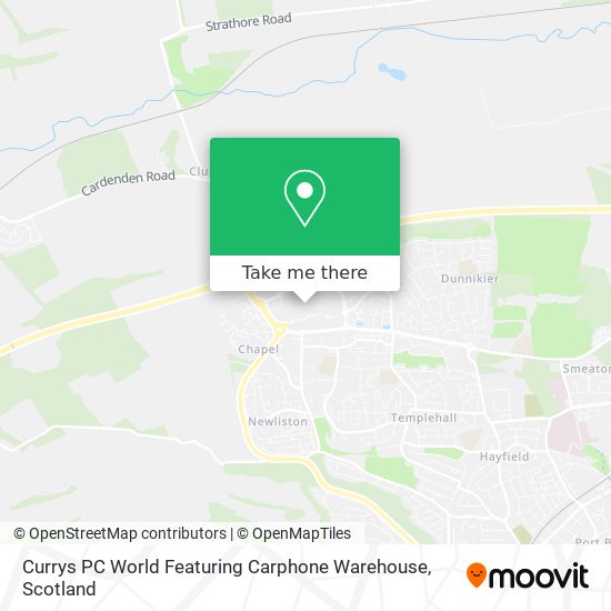 Currys PC World Featuring Carphone Warehouse map