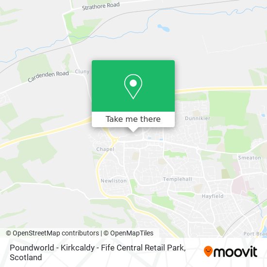 Poundworld - Kirkcaldy - Fife Central Retail Park map