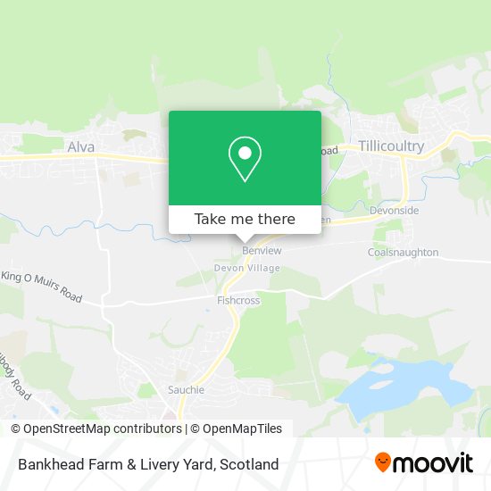 Bankhead Farm & Livery Yard map