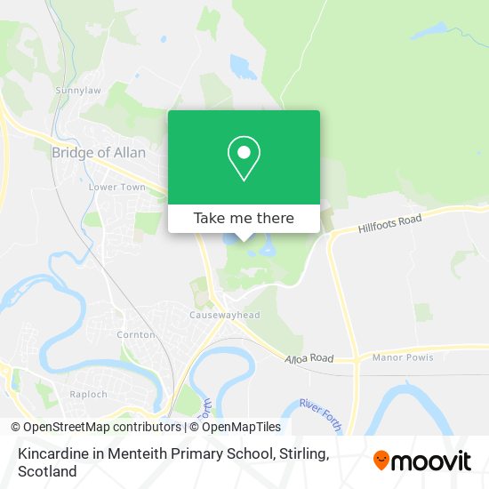 Kincardine in Menteith Primary School, Stirling map