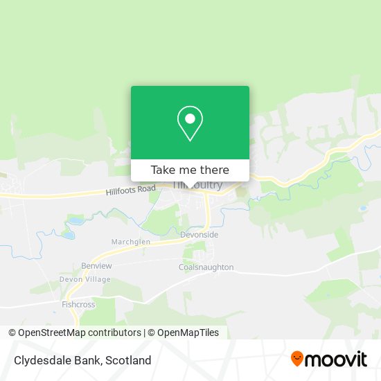 Clydesdale Bank map