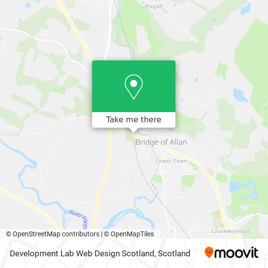 Development Lab Web Design Scotland map