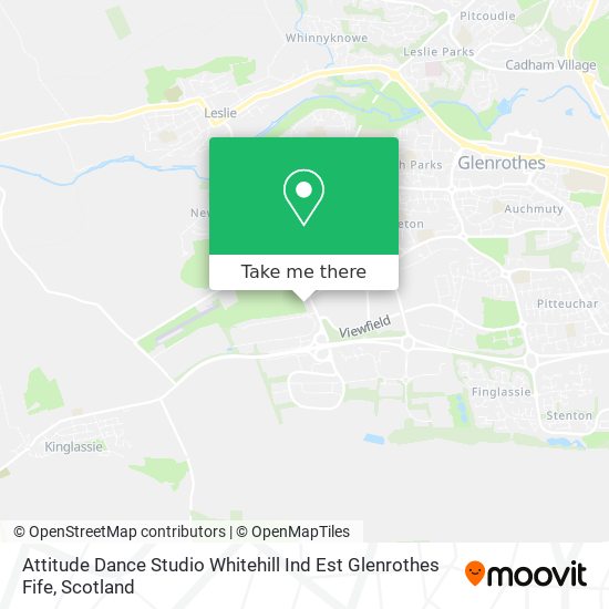 Attitude Dance Studio Whitehill Ind Est Glenrothes Fife map