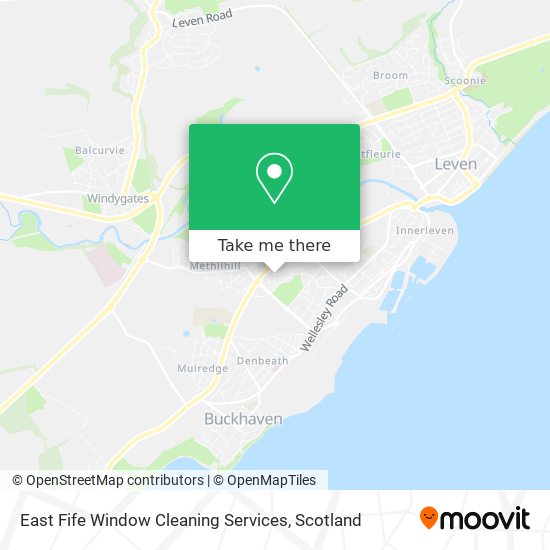 East Fife Window Cleaning Services map