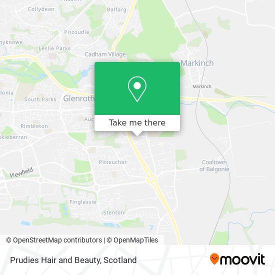 Prudies Hair and Beauty map