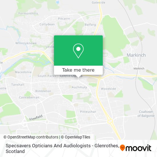 Specsavers Opticians And Audiologists - Glenrothes map