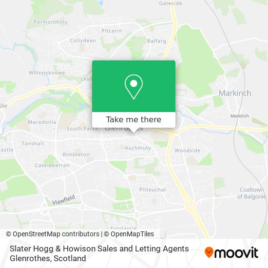 Slater Hogg & Howison Sales and Letting Agents Glenrothes map