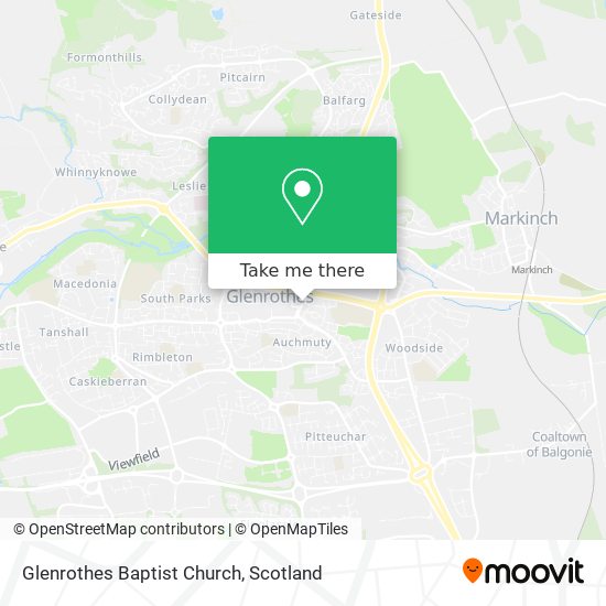 Glenrothes Baptist Church map