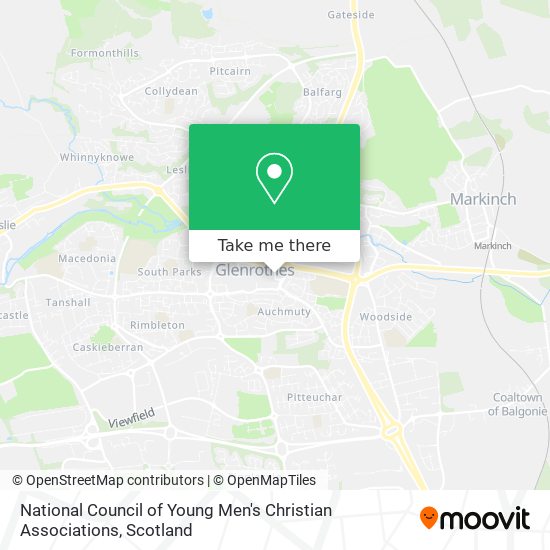 National Council of Young Men's Christian Associations map