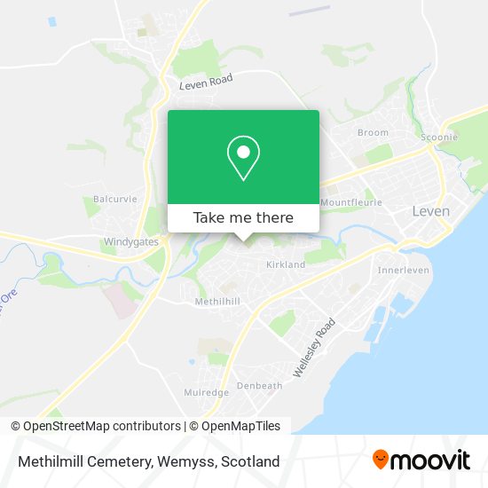 Methilmill Cemetery, Wemyss map