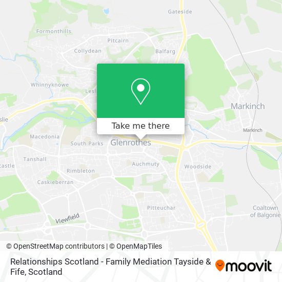 Relationships Scotland - Family Mediation Tayside & Fife map
