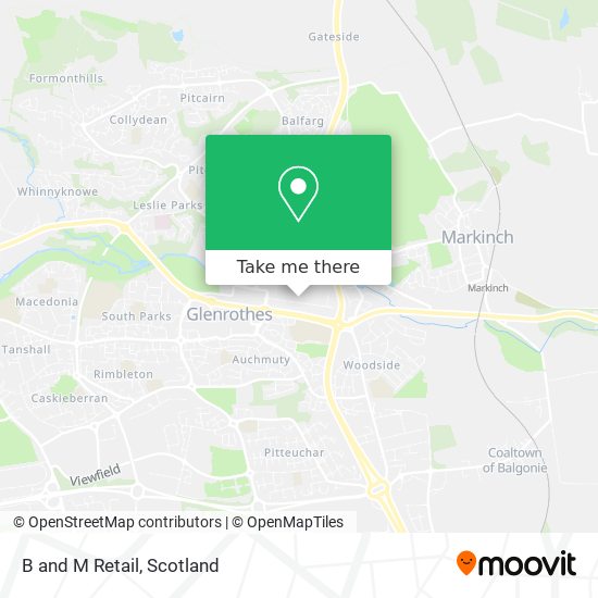 B and M Retail map