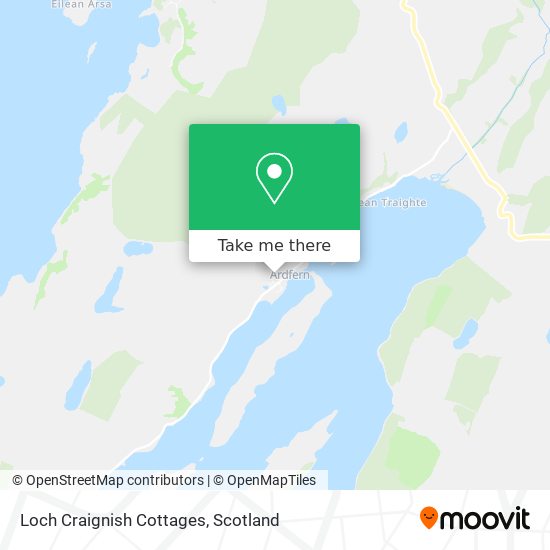 Loch Craignish Cottages map